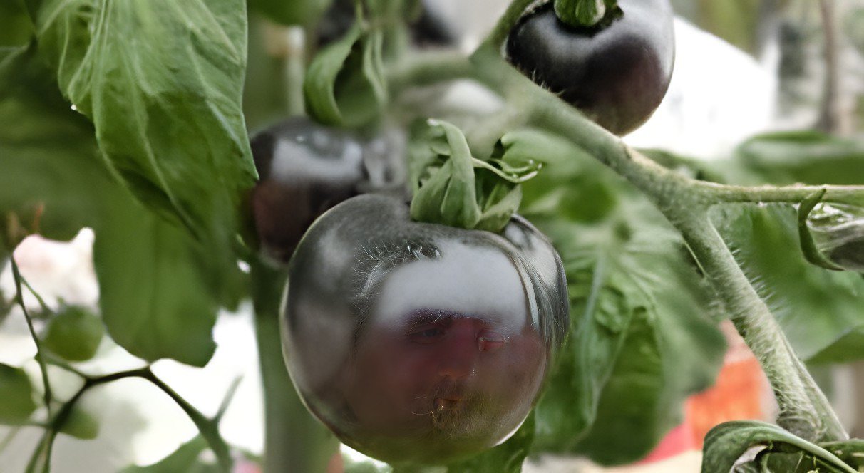 200 Seeds Black Striped Tomato Organic Fresh Seeds
