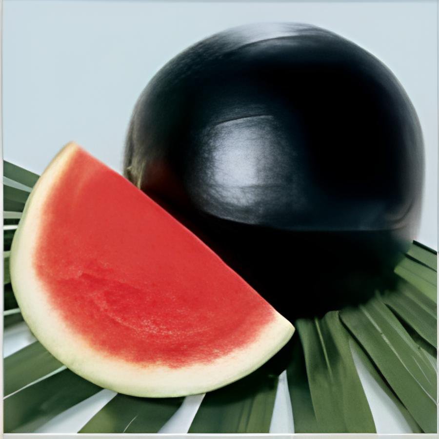 20 Seeds Hybrid Black Skin Oval Shape Watermelon Fresh Seeds