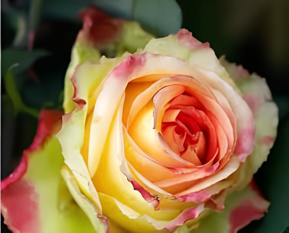 100 Seeds Red Spot Yellow Rose Flower Fresh Seeds