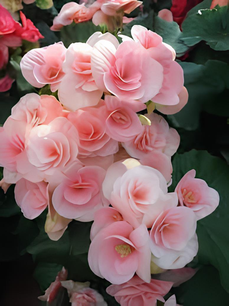 100 Seeds Exotic Rieger Begonia Flowers - Mixed Flowers Fresh Seeds