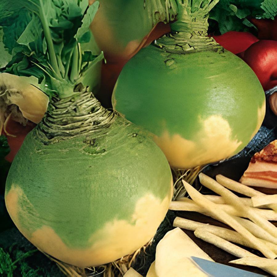 400 Seeds Swede 'Wilhelmsburger' Rutabaga Green Top Vegetables Fresh Seeds