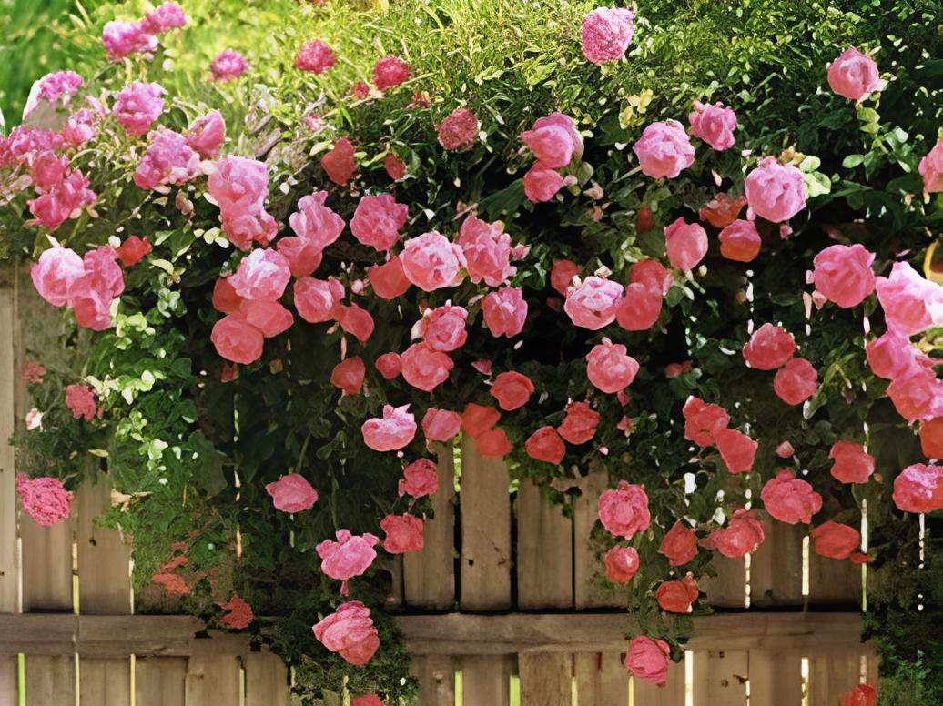200 Seeds Pink European Rose Climbing Flower Fresh Seeds
