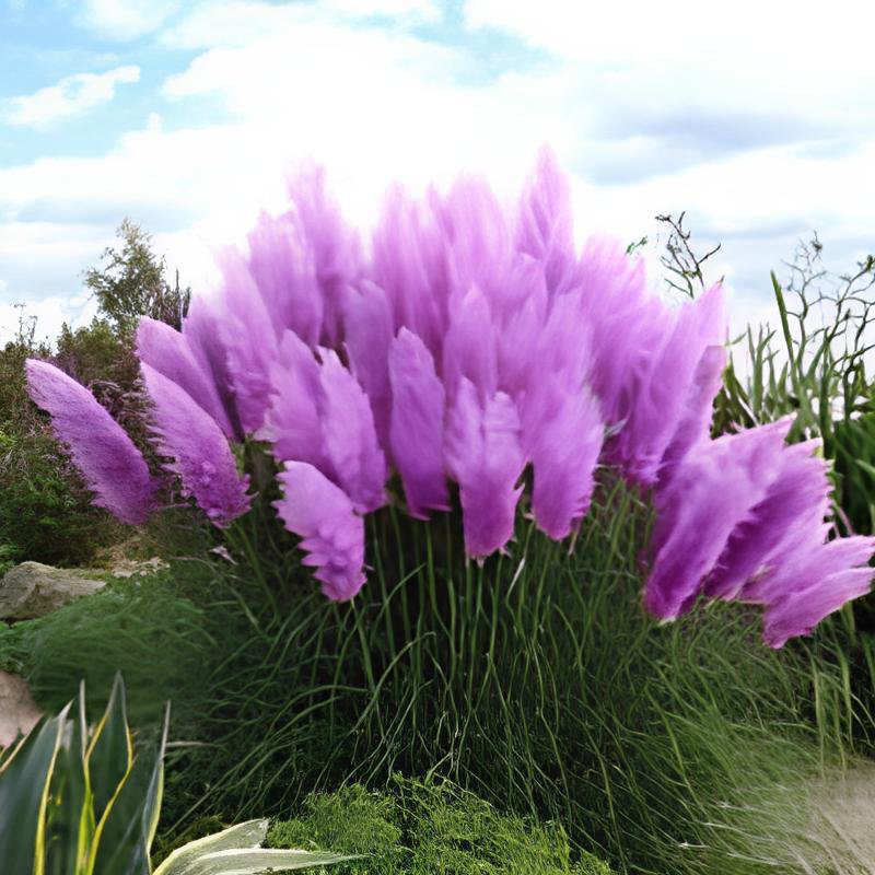 600 Seeds Pampas Grass Seeds Purplish Red Ornamental Plants Fresh Seeds