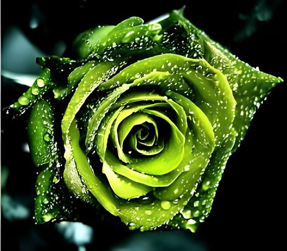 100 Seeds Golden Green Rose Fresh Seeds