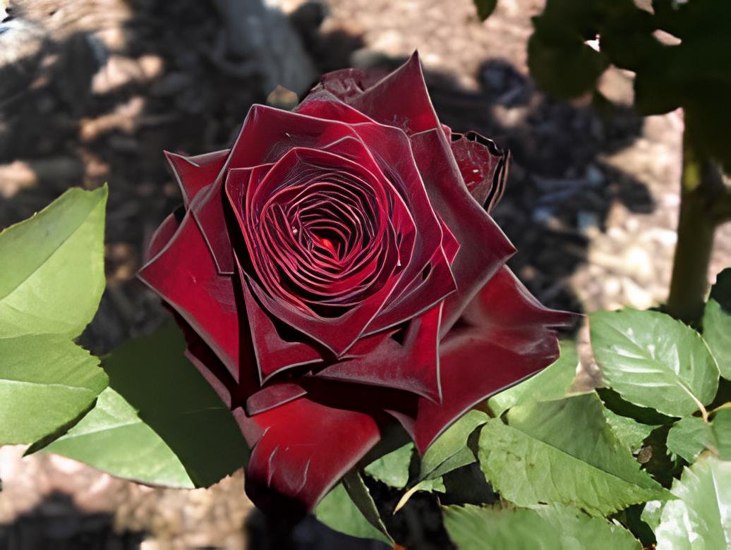 100 Seeds Rare Beautiful Black Red Rose Shrub Flowers Fresh Seeds