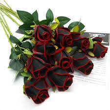 100 Seeds Rare Black Rose with Red Center Fresh Seeds