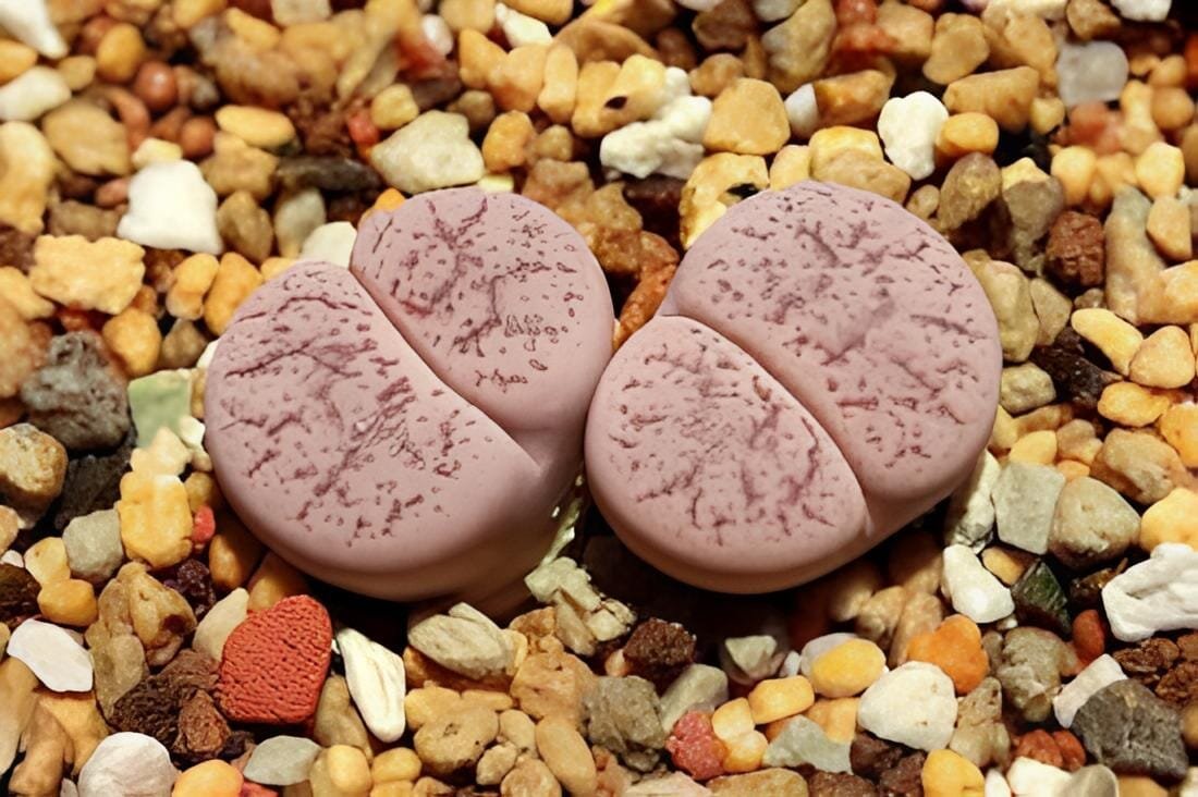 200 Seeds Lithops pseudotruncatella c187 Garden Plants
