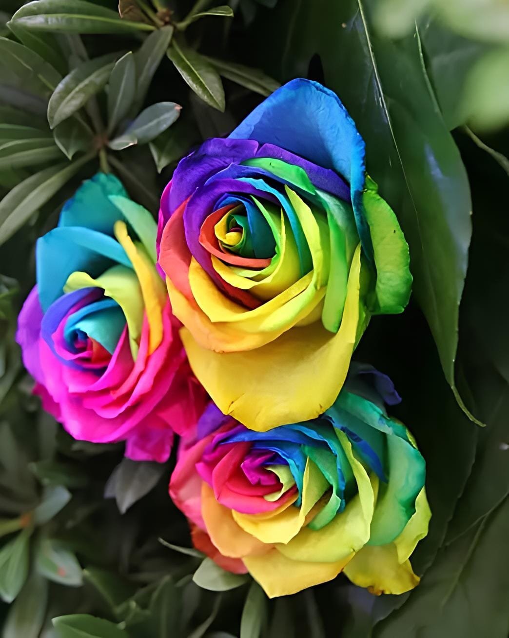 100 Seeds Heirloom 'Hot Wheels' 5-color Rose Seedling Flower