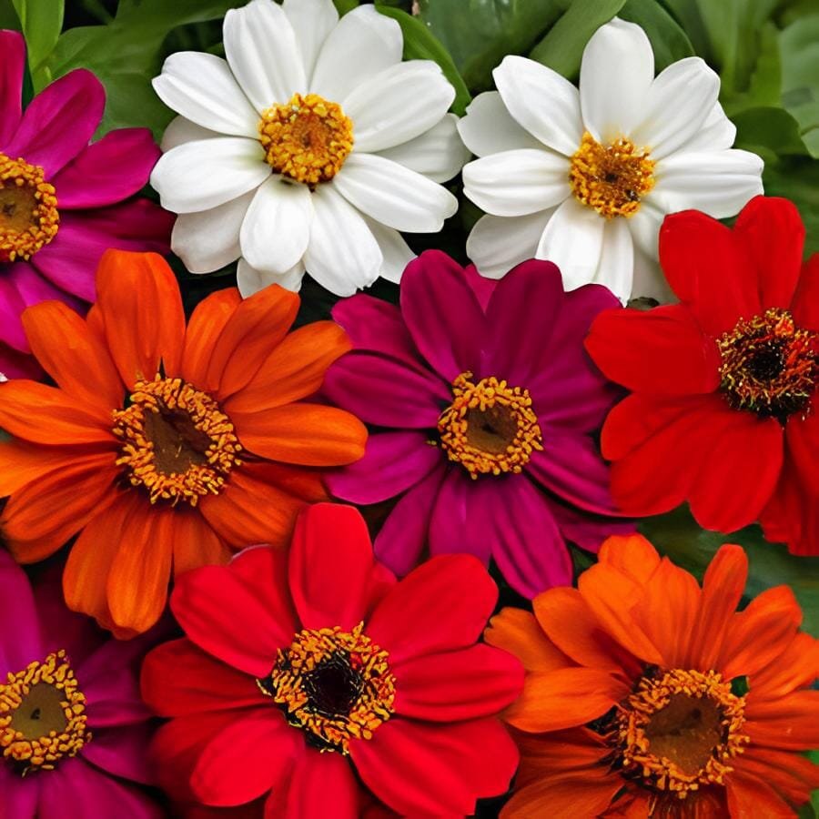 200 Seeds Park Seed Profusion Single-Flowered Zinnia Seed Collection