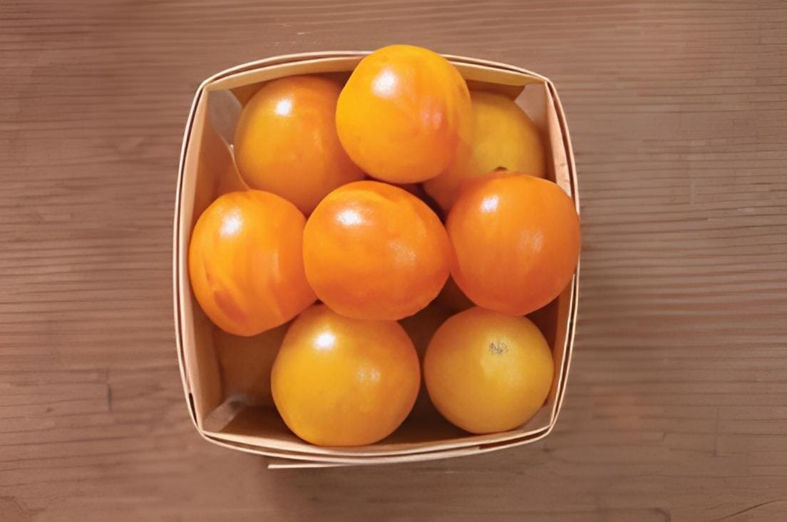 200 Seeds Sunrise Bumble Bee Tomato Sweet Tangy Fruit