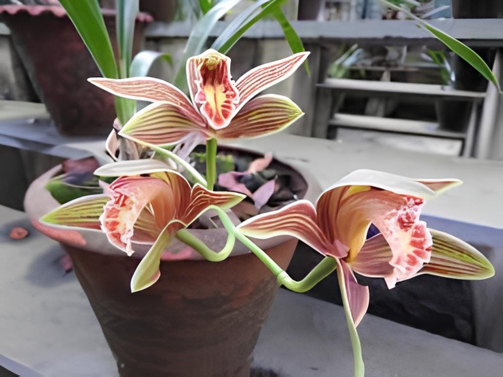 200 seeds Mixed 8 Colors Rare Cymbidium Orchid Plant