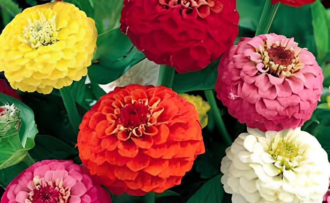 200 Seeds Long Flowering Period Bonsai Zinnias Elegans Widely Cultivated