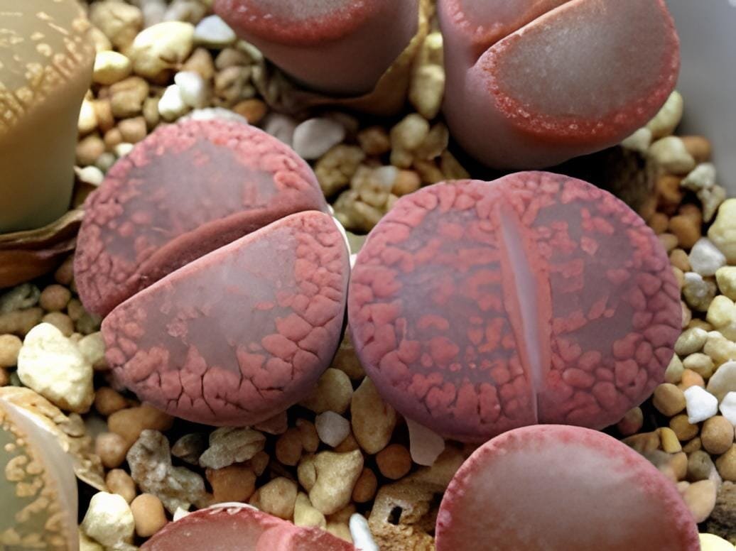 400 Seeds Lithops Seeds Red Colors