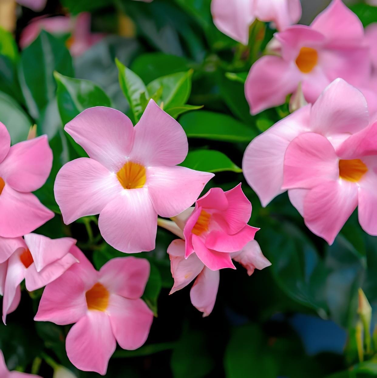 200 Seeds Climbing Mandevilla Sanderi Dipladenia sanderi See ed Perennial Flower