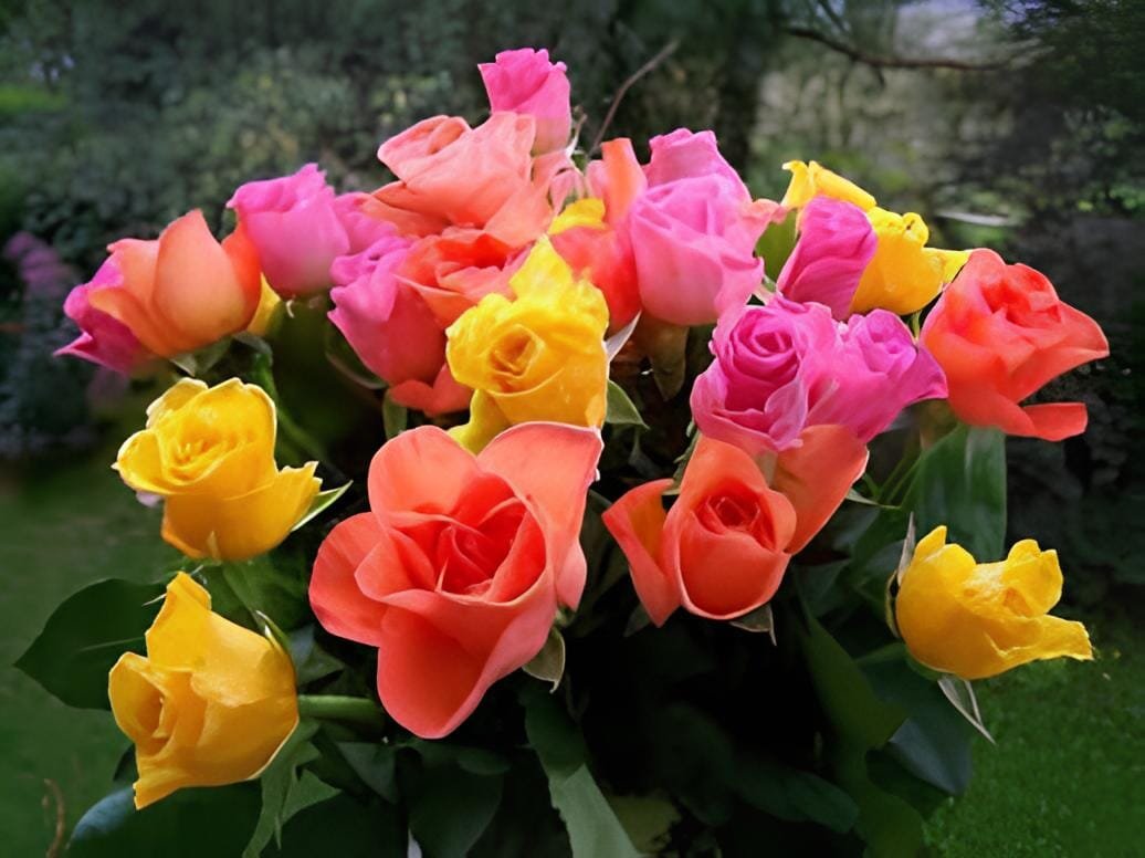 400 Seeds Rose Amazingly Beautiful Indoor Rainbow Roses
