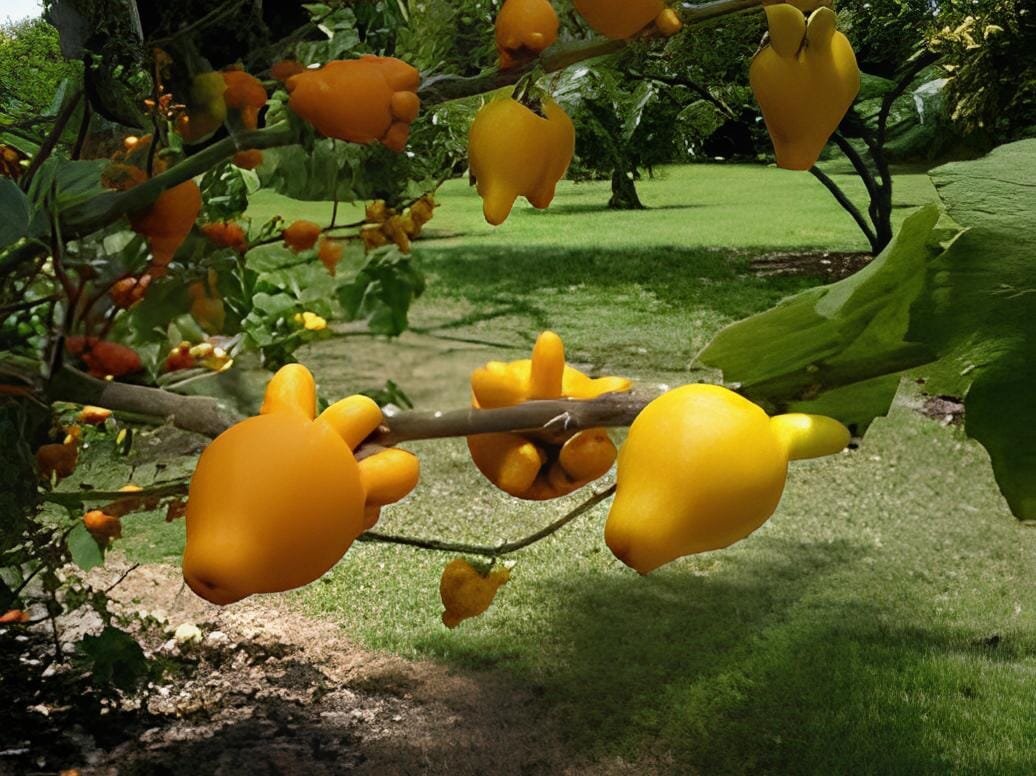 40 Seeds Solanum mammosum Cow's Udder Nipple Fruit Apple of Sodom