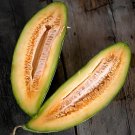 200 Seeds Rare Heirloom Elliptical Black Sweet Melon with Green Meat 1