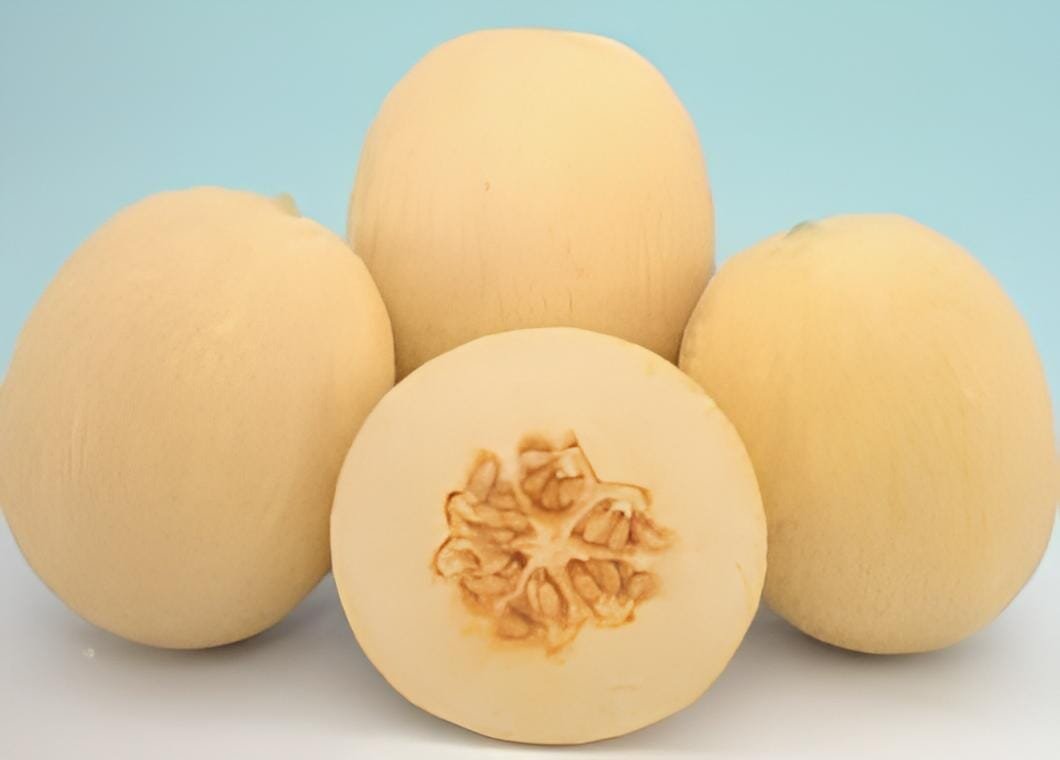 20 Seeds Sweet Melon Redish Orange Inside White Skin Fruit