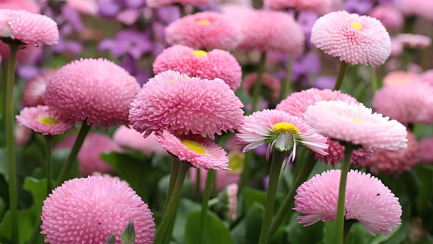 60 Seeds Pink Little Daisy Flower