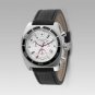 17mens zodiac  Leather Chronograph Watch