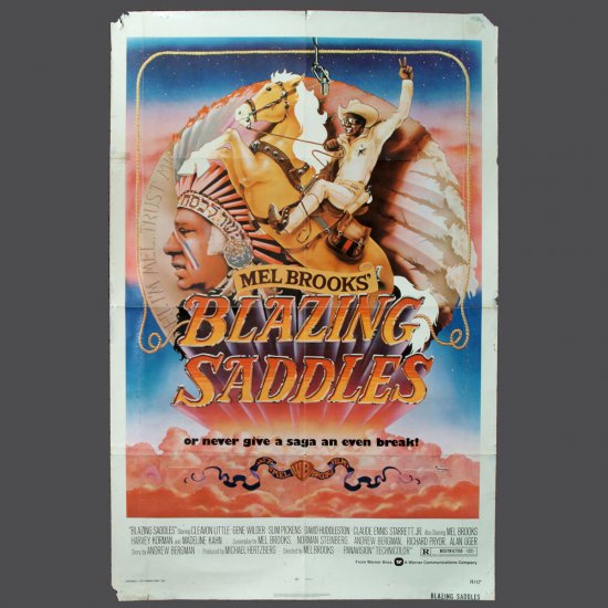 Movie Poster - BLAZING SADDLES - Original 1974 1-Sheet