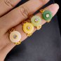 100pcs Lmitation Jade Round Women's Rings