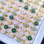 100pcs Lmitation Jade Round Women's Rings