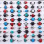 100pcs bohemian vintage turquoise rings