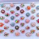 50pcs Colorful Resin Women Open Adjustable Rings 50pcs Colorful Resin Women Open Adjustable Rings