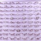 100pcs Fashion Zircon Open Adjustable Rings 100pcs Fashion Zircon Open Adjustable Rings