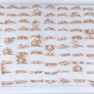 100pcs Fashion multi-style imitation pearl crown rings 100pcs Fashion multi-style imitation pearl crown rings
