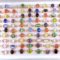 100pcs Drop Shape Colored Opal Rings