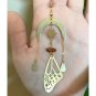 Sun Moon Cicada Wing Earrings