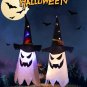 2pcs Halloween Decorations Hanging Lighted Glowing Ghost Witch Hat Party