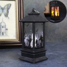 12pcs Halloween simulation flame lamp small oil lamp decoration props (ghost hand lantern)