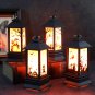 12pcs Halloween simulation flame lamp small oil lamp decoration props (castle lamp)