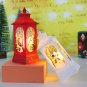 12pcs Christmas candlestick lamp old man snowman decoration night light (golden snowman)