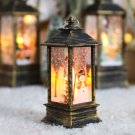 12pcs Christmas candlestick lamp old man snowman decoration night light (golden snowman)