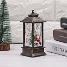 12pcs Christmas candlestick lamp old man snowman decoration night light (golden old man)