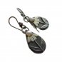 Retro drop-shaped three-dimensional leaf earrings for women