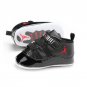 Black Leather Baby Boys Girls First Walking Shoes Soft Bottom Baby Shoes J4674