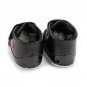 Black Leather Baby Boys Girls First Walking Shoes Soft Bottom Baby Shoes J4674