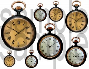 Vintage Clock Faces  Pocket Watches...Just what you NEED... Digital Collage Sheet