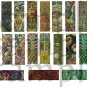 19 Vintage Art Nouveau Designs JewelTone 1x3s for Micro Slides Digital Collage Sheet