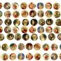 Vintage SANTA 1 inch Circles for Bottlecap Charms...Father Christmas....Digital Collage Sheet