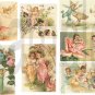 Vintage Victorian Fairy.... Fairies ...Pastel...Adorable...Digital Collage Sheet