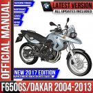 BMW F650GS and F650GS Dakar Workshop Service Manual 2004 2005 2006 2007 2008 2009 2010 2011 2012
