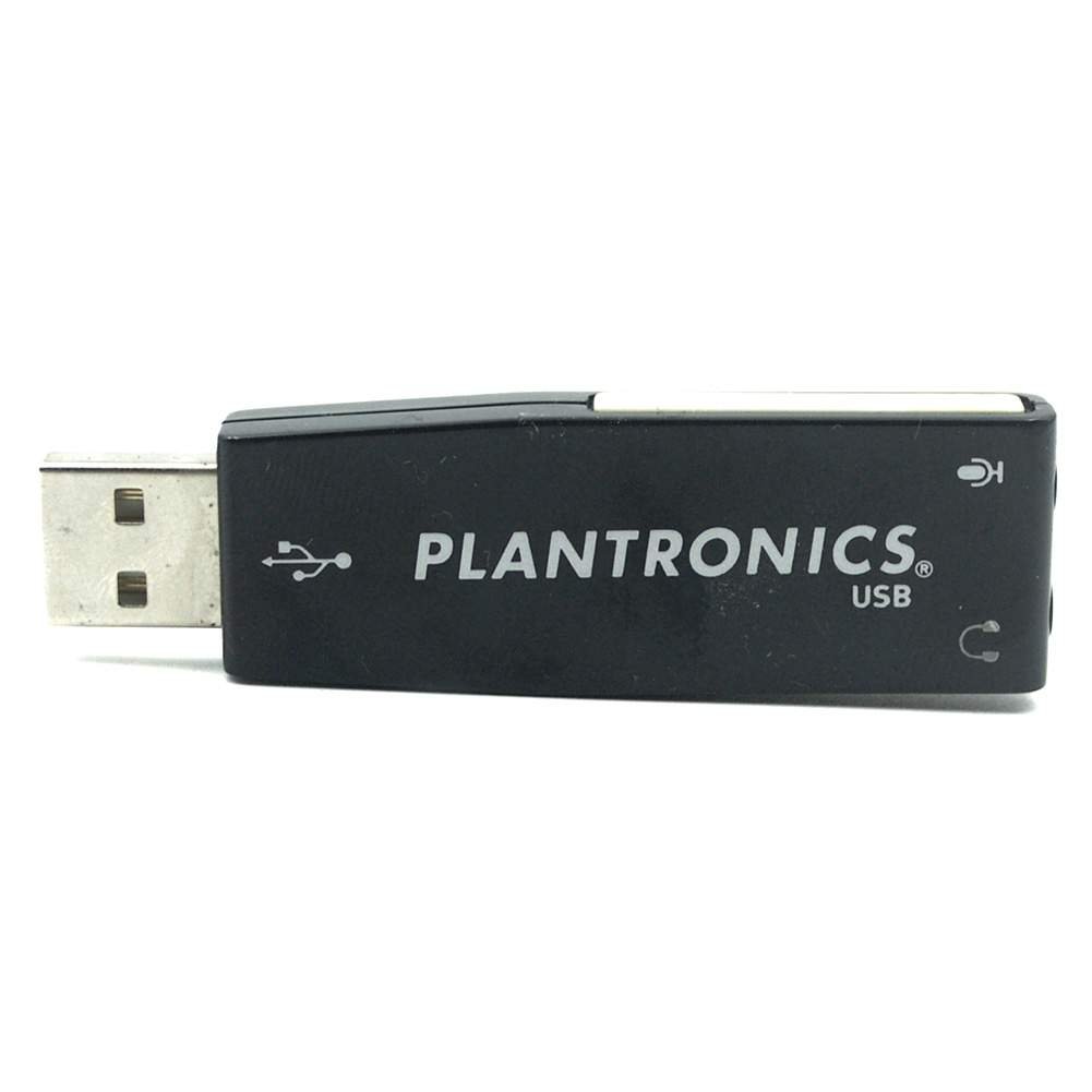 Original Plantronics DSP USB Adapter-01 Analog PC Headset/Mic 3.5mm Plug C51a