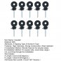 10X Post Sturdy Stable Anti Rust Electric Fence Ring Insulator Self-Tapping Hook