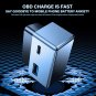 Aluminum 18W Car OBD Adapter Phone Type-C USB Fast Charger for Tesla Model 3/Y